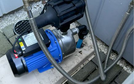 an installed water pump